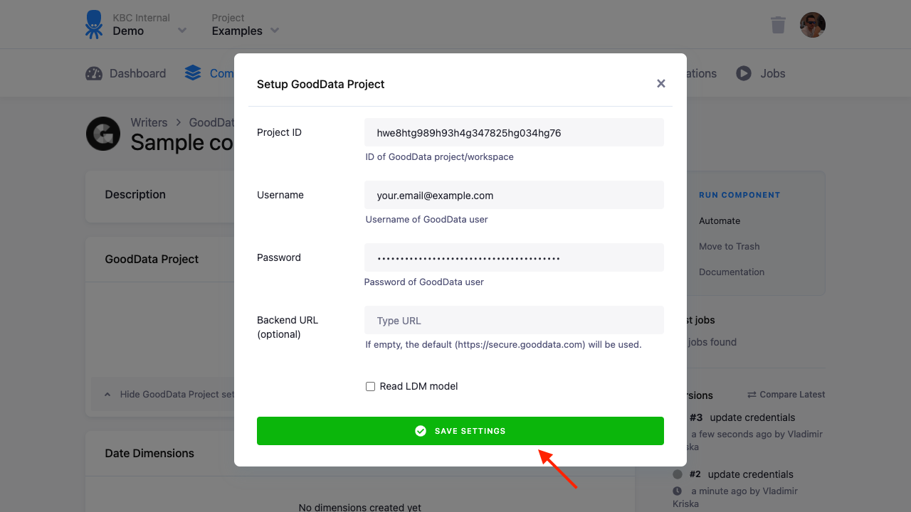 Screenshot - Project Setup